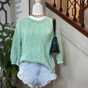 Talbots Mint Green Comfy Knit Sweater 🤩